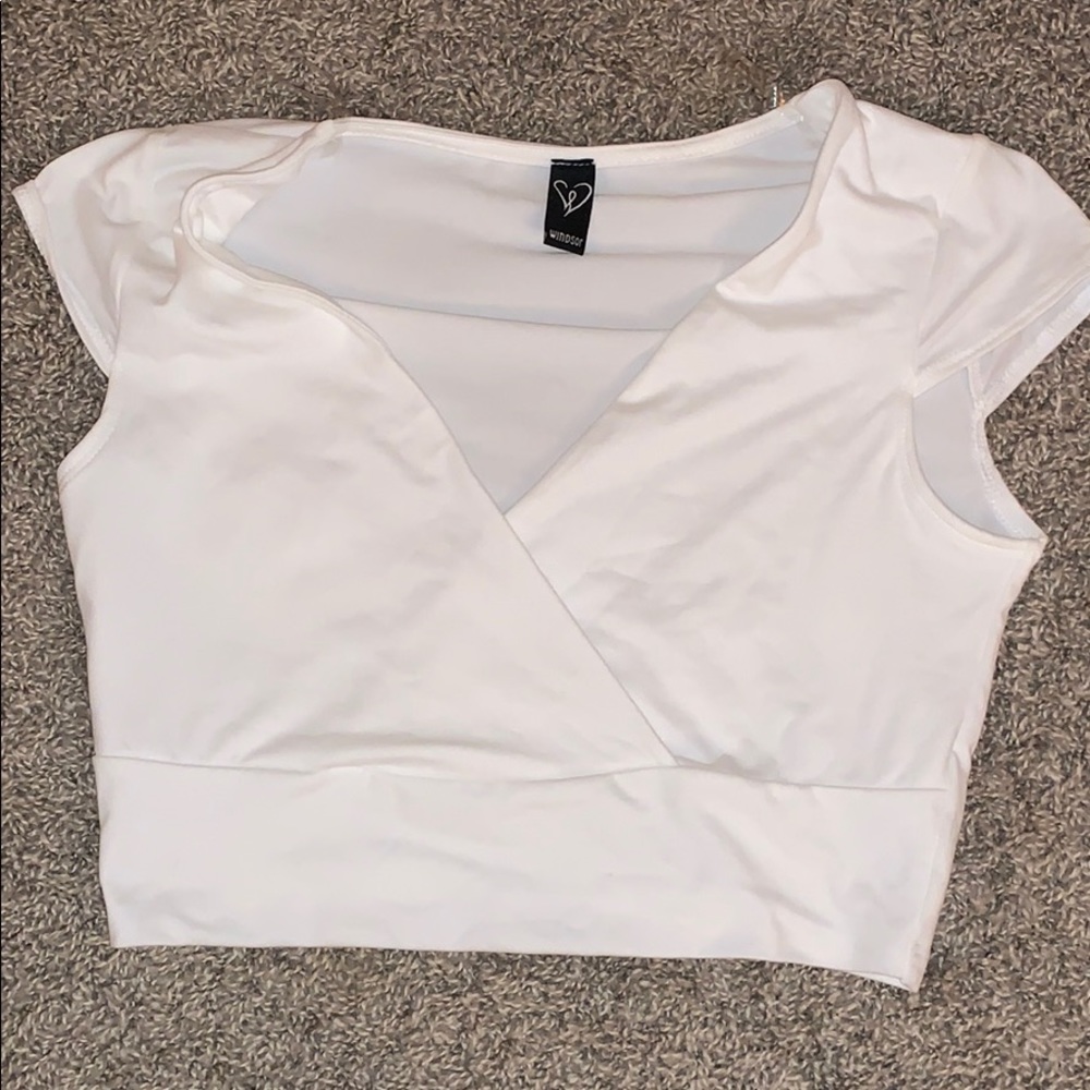 Windsor White Crop Top